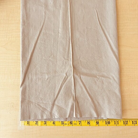 NWT VINCE Women Linen Blend Light Brown Pants w/Pintuck Size 14 Wide Leg $395.00 - Picture 11 of 15